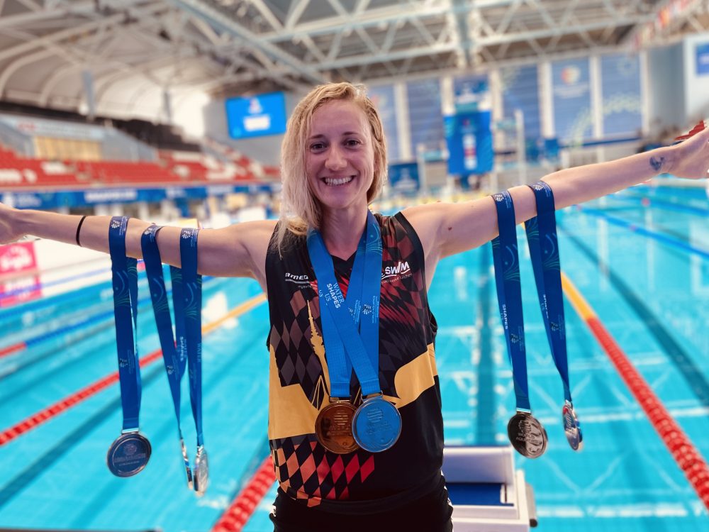 6 deutsche Altersklassenrekorde und 7 Medaillen - Veronika Ehrenbauer AK 35 (Foto von Denis Gliesche)